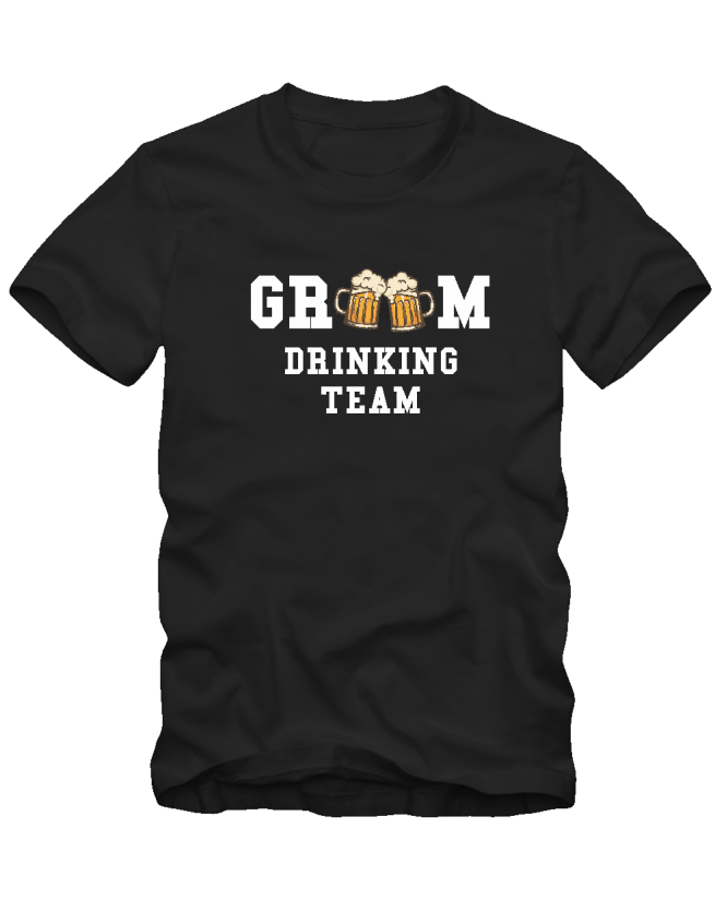 groom drinking team